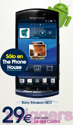 Sony Ericsson Neo con Yoigo en The Phone House