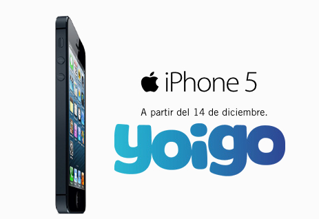 iPhone 5 con Yoigo el 14 de diciembre de 2012