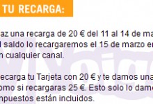 Promo recargas Yoigo marzo 2013