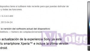 Actualización a Android Jelly Bean para el Sony Xperia T de Yoigo