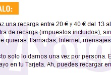 Promoción recargas Yoigo mayo 2013