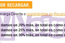 Promo recarga directa Yoigo junio-julio 2013