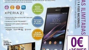 Oferta Sony Xperia Z1 Yoigo
