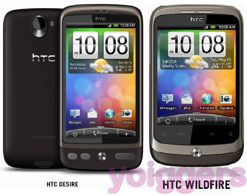 HTC Desire y HTC Wildfire, precio con Yoigo