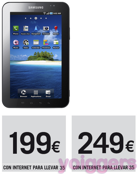Samsung Galaxy Tab con Yoigo