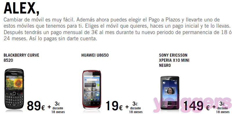 Ofertas Renuevo a plazos