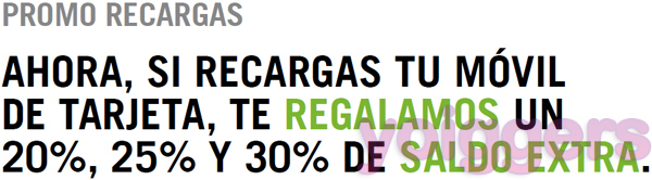 Promoción recargas Yoigo