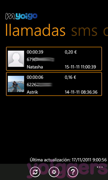 MYoigo para Windows Phone 7 (2)