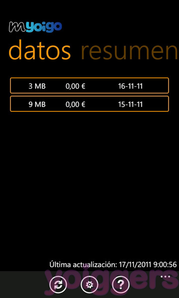 MYoigo para Windows Phone 7 (4)