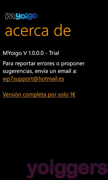 MYoigo para Windows Phone 7 (6)