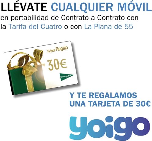 Oferta Yoigo en El Corte Inglés