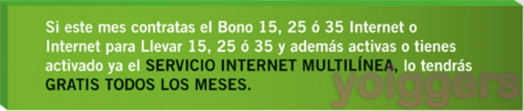 Internet multilinea gratis con yoigo en abril de 2012