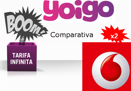 Tarifa Infinita de Yoigo contra la promoción de verano de Vodafone