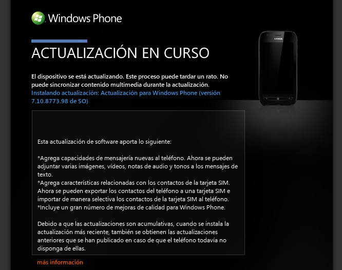 Actualización Windows Phone Tango de Yoigo