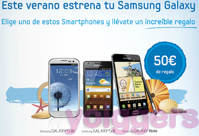 Promoción Samsung Galaxy con Yoigo en agosto