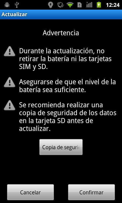 Actualización Huawei Ascend G300 Yoigo