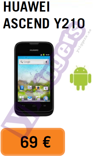 Huawei Ascend Y210 con Yoigo