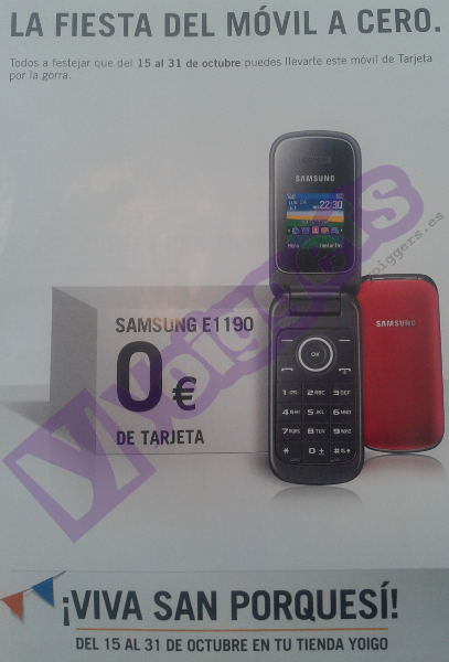 Móvil gratis en tarjeta Yoigo